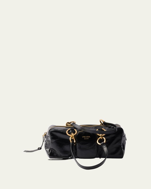 Dangle Medium Leather Shoulder Bag